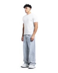 Layered Waist Vintage Wide-Leg Jeans