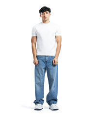 Layered Waist Vintage Wide-Leg Jeans
