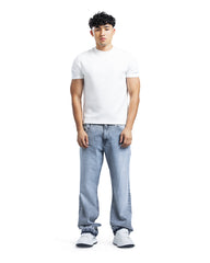Asymmetric Waist Vintage Wide-Leg Jeans