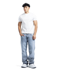 Asymmetric Waist Vintage Wide-Leg Jeans