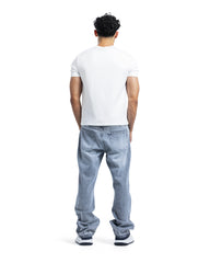 Asymmetric Waist Vintage Wide-Leg Jeans