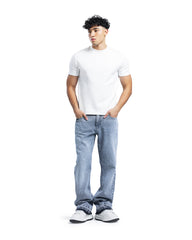 Asymmetric Waist Vintage Wide-Leg Jeans