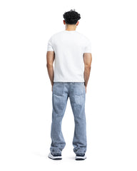 Asymmetric Waist Vintage Wide-Leg Jeans