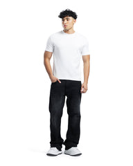 Asymmetric Waist Vintage Wide-Leg Jeans