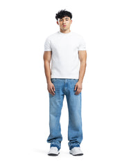 Asymmetric Waist Vintage Wide-Leg Jeans