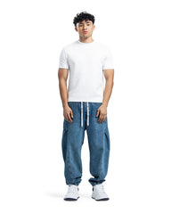 Relaxed Fit Washed Denim Jogger