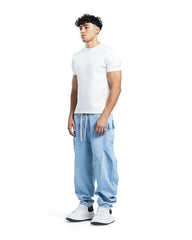 Relaxed Fit Washed Denim Jogger