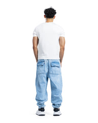 Relaxed Fit Washed Denim Jogger