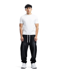 Relaxed Fit Washed Denim Jogger