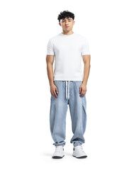 Relaxed Fit Washed Denim Jogger