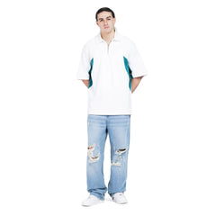 The Quarter-Zip Paneled Polo
