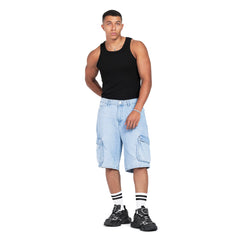 Denim Cargo Short