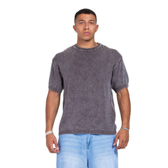 Washed Knitted T-Shirt