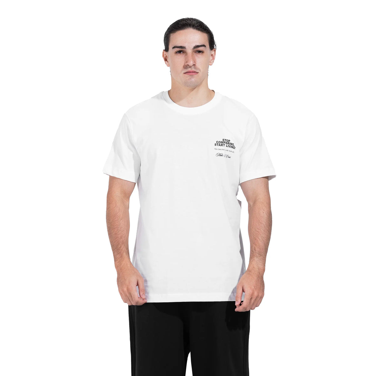 Stop Comparing Back Graphic Tee